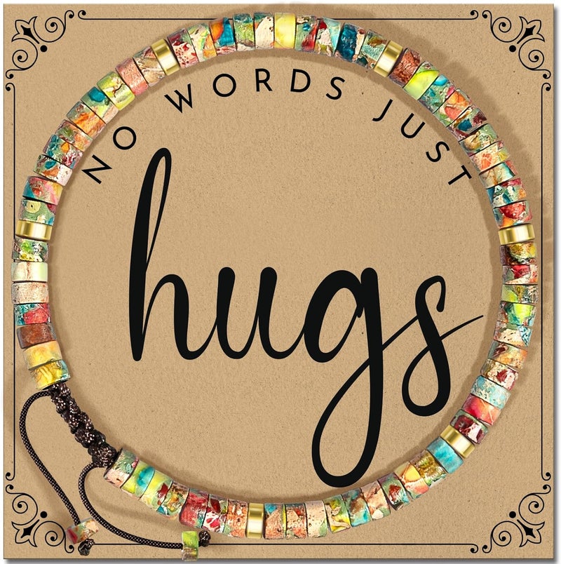 ZOKCC Inspirational Gifts Bracelets for Women: Christmas Day Gifts for Women Friends Sister Mom - Healing Natural Stone Beads Bracelets Thinking of you Get Well Soon Gift for Women - Image 1